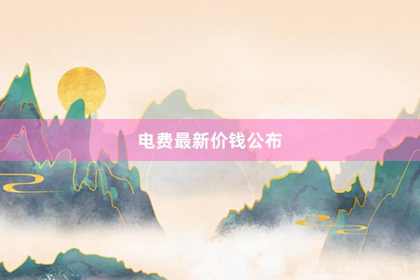 电费最新价钱公布